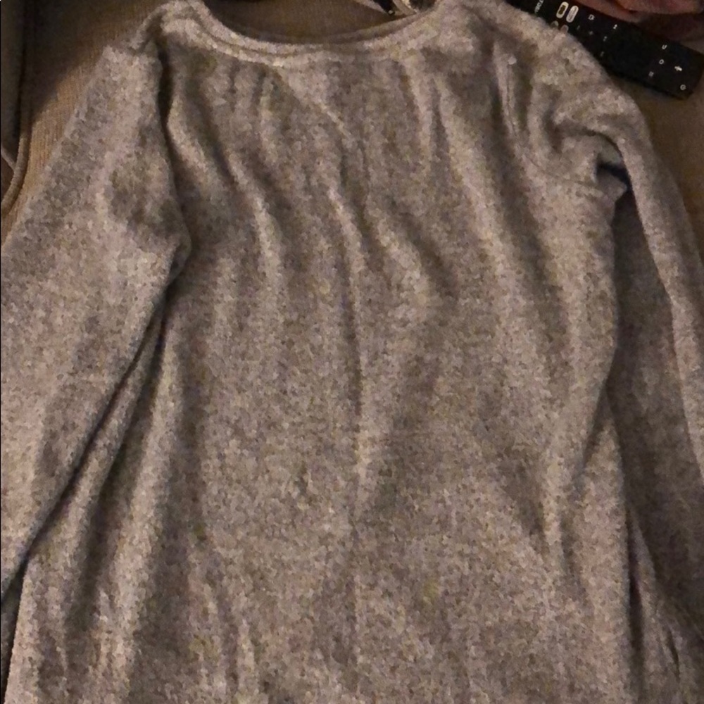 grey sweater